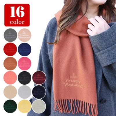 超美品ꕤ【Vivienne Westwood】オーブ刺繍チェック柄マフラー 中古・古着通販】Vivienne Westwood (ヴィヴィアンウエストウッド