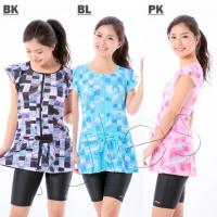 フィットネス水着 レディース 体型カバー セパレート水着 半袖 チュニック　水着 新作 