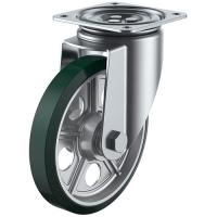 ユーエイ プレート式 AUJ-250 自在 キャスター ウレタン 車輪径250mm Jタイプ J型 取付寸法125×125 | 設備プロ王国