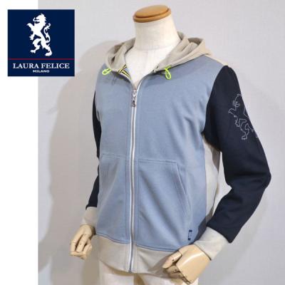 エビスジップパーカー EVISU ジップアップ パーカー | グレー | FARFETCH JP