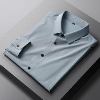 ワイシャツ ドレスシャツ メンズ 長袖 ストライプシャツ ストレッチ ビジカジ 滑らかい 柔らかい ノーアイロン 形態安定 上質 スタイリッシュ プレゼント | sevenplus