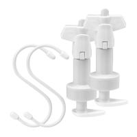 詰め替えぶら下げ逆ポンプ 2個セット シャンプー リンス トリートメント ボディソープ ディスペンサー 浮かせる 液体用ポンプ そのまま装着 夏 | SEVEN Yahoo!店