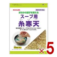 伊那食品 スープ用糸寒天 100g 食物繊維 スープ用 糸寒天 寒天 かんてん お味噌 海藻 かんてんぱぱ サラダ 5個 | SG Line ヤフー店