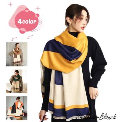 カシミヤタッチストール（柄：幾何学模様）のおすすめ人気商品一覧