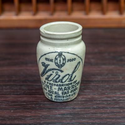 Virol ヴァイロール アンティーク ボトル 2個セット VIROL ヴァイロール 陶器ボトル Lサイズ イギリス アンティーク