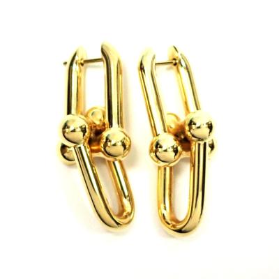 ハードウェア　ピアス　イエローゴールドカラー 楽天市場】ティファニー ハードウェア エクストララージ リンク ピアス