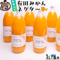 有田みかんジュース1L×6本 【こだわりの無添加、100 