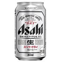 アサヒスーパードライ 350ml缶 1箱（24缶入） アサヒビール 