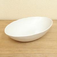 カレー皿 パスタ皿 粉引砂目楕円鉢 和食器 業務用 美濃焼 9a385-15-31g 