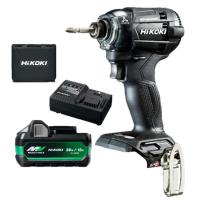 数量限定 HiKOKI(ハイコーキ) WH18DC(XCBZ) コードレスインパクトドライバー 黒 18V+バッテリー(BSL36A18X)×1個+UC18YSL3+ケース◆ | 島onLineStore