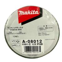 マキタ A-08012 サンディングディスク 外径100mm 粒度120 (10枚入) (使用の際はラバーパッドをご使用ください。) ◇ | 電動工具・大工道具のShima Dougu