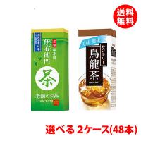 送料無料 サントリー お茶パック 250ml各種  2ケース(48本) 紙パック 伊右衛門 / 烏龍茶 | みるくはーとYahoo!店