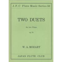 楽譜 フルートクラブ名曲シリーズ056 モーツァルト作曲 フルート二重奏 改訂第一版 ／ 日本フルートクラブ出版 | 島村楽器 楽譜便