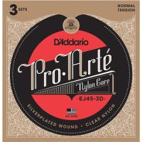 D'Addario ダダリオ EJ45-3D シルバーワウンド クリアナイロン ノーマルテンション 3セット プロアルテ クラシックギター弦 お買い得な3パック | 島村楽器Yahoo!店