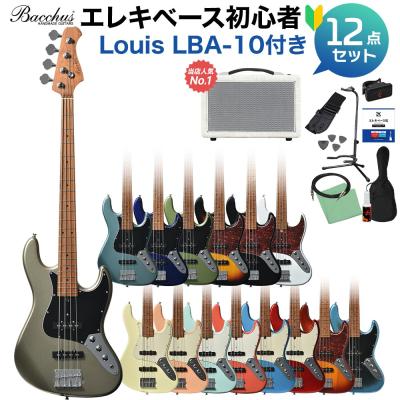 バッカス Bacchus 初心者セット ジャズベース ベース 4弦 Bacchus BJB-1-RSM/M ベース 初心者12点セット 【VOXアンプ付】 ジャズ