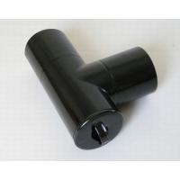 ホーロー煙突ブラック　Ｔ字曲り　煙突径サイズ φ１２１ｍｍ