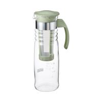 HARIO かご網付き 水出し茶ポット 容量1200ml スモーキーグリーン HCC-12-SG | ジムエールYahoo!店