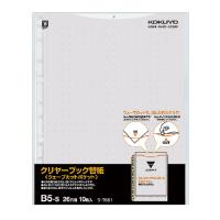 コクヨ クリヤーブック ウェーブカット 用替紙 Ｂ５縦 ２６穴 台紙色灰 １０枚入 ラ−Ｔ８８１Ｍ ★10パックセット | ジムエールYahoo!店