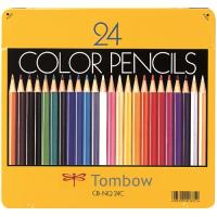 トンボ鉛筆 色鉛筆　ＣＢ−ＮＱ２４Ｃ　２４色　缶入 ＣＢ−ＮＱ２４Ｃ | ジムエールYahoo!店