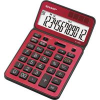 シャープ シャープ カラーデザイン電卓 レッド系スタイリッシュレッド 12桁 EL-VN83-RX エコマーク | ジムエールYahoo!店
