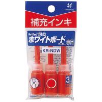 シヤチハタ 潤芯　補充インキ　ＫＲ−ＮＤＷ　赤　３本 ＫＲ−ＮＤＷ ★10個パック | ジムエールYahoo!店