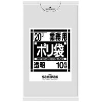 日本サニパック ポリゴミ袋　Ｎ−２３　透明　２０Ｌ　１０枚 Ｎ−２３ | ジムエールYahoo!店