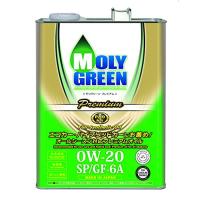 モリグリーンMoly Green エンジンオイル プレミアム 0W20 SP/GF-6A 全合成油 4L 0470168 | シャイニングONE