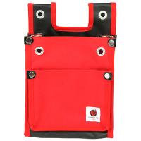 帆布鳶用腰袋2段 赤 バックスリット SK11 腰袋サック1 帆布製袋 TSH-2DBS-RD | シャイニングストアEXPRESS