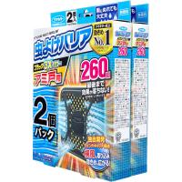 フマキラー 虫よけバリアブラック3Xパワー アミ戸用 260日用 2個入×2個パック | シャイニングストアEXPRESS