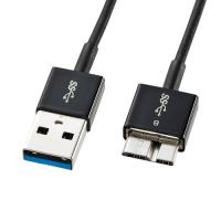 サンワサプライ USB3.0マイクロケーブル(A-MicroB) 0.3m 超ごく細 KU30-AMCSS03K | シャイニングストアNEXT