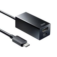 サンワサプライ USB Type-Cハブ付き HDMI変換アダプタ Type-Cハブ2ポート USB-3TCH34BK | シャイニングストアNEXT