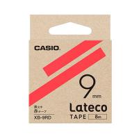 カシオ計算機 Lateco 詰め替え用テープ 9mm 赤テープ 黒文字 XB-9RD | シャイニングストアNEXT