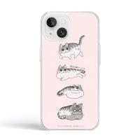 abbi FRIENDS 夜は猫といっしょソフトクリアケース for iPhone 14/13 キュルガ(パターン) 公式ライセンス品 ABF26626i14 | シャイニングストアNEXT