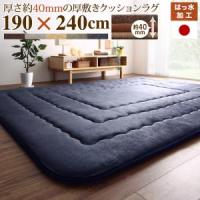 ラグ 厚み40mmのふっくら厚敷きクッションラグ 190×240cm | シャイニングストアNEXT