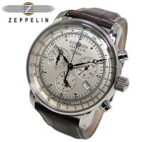 ツェッペリン ZEPPELIN 100周年記念 クオーツ メンズ クロノ 腕時計 7680-1 アイボリー | シャイニングストアNEXT