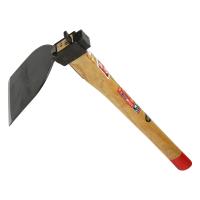 千吉 くわ 鍛造片手鍬 幅広ハンマー付 土起こし・穴掘り用 L型クサビ 奥行18×高さ43×幅11cm | Shining Today