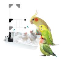 かんたん どこでも ミニシャワー 給水器 シンプル清潔 インコ 水浴び 鳥、猫、小動物に 設計自由自在 | Shining Today