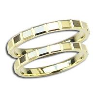 ペアリング 結婚指輪 マリッジリング 地金リング シンプル 指輪 K18 ゴールド デザインカットリング プレゼント 記念日 