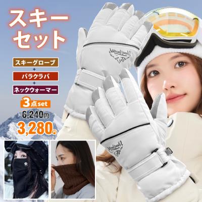 3点セット」福袋 スキー3点セット スキー グローブ 手袋 スキー手袋