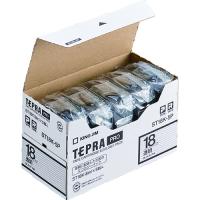 テプラPROテープST18K-5P透明に黒字18mm5個 キングジム | 文具のしんぷくイーショップ