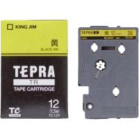 テプラTRテープ TC12Y 黄に黒文字 12mm キングジム | 文具のしんぷくイーショップ