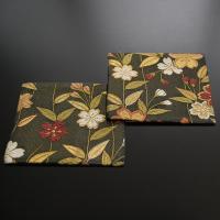 和風コースター 帯の様な華やかさ 高級感ある金襴織物(桜)2枚セット | 神泉堂Yahoo!店