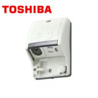 TOSHIBA/東芝ライテック DC1491E(W) アースターミナル付接地防水コンセント(入線機能付) ホワイト【取寄商品】 | 資材まーけっと