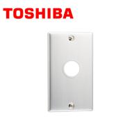 TOSHIBA/東芝ライテック DG6181N E's スイッチ用プレート WIDE-i /E'sコンセント用プレート Φ35丸形コンセント用 ネオメタル アルミ製【取寄商品】 | 資材まーけっと