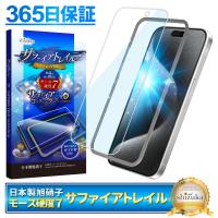 iPhone15pro ガラスフィルム 保護フィルム モース硬度7 サファイアトレイル ブルーライトカット iphone15pro 液晶保護フィルム shizukawill シズカウィル | shizukawill(シズカウィル)