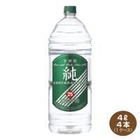 送料無料 宝焼酎 純 25度 4.0L×4本入り 1ケース エコペット 宝酒造4000ml 甲類焼酎 | 焼酎屋ドラゴン