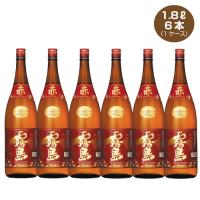 送料無料 赤霧島 芋焼酎 ビン 25度 1.8L×6本  1800ml瓶 1ケース 25％ | 焼酎屋ドラゴン