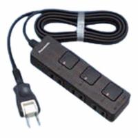 WHF2323BMDP パナソニック ザ・タップFプレミアム 3コ口 個別ランプレススイッチ 2m ダークウッド | 照明デポ