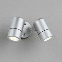 OG254565LR オーデリック エクステリア スポットライト 白熱灯器具50W×2灯相当 電球色 防雨型 マットシルバー | 照明デポ