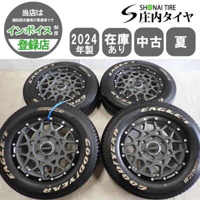 GOODYEAR EAGLE RVF 215/65R16 16インチ 夏タイヤ 4本 2018年製 バリ溝 エクストレイル アルファード デュアリス等　(MTD79) クレジットカード QR決済可能 215/65R16 C109/107R 【サマータイヤ4本set】 GOODYEAR(グッドイヤー